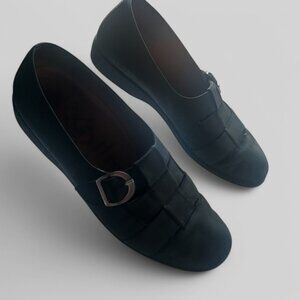 Fits by Theresia Random Echt Leder Blanca retro slip on loafers buckle size 9